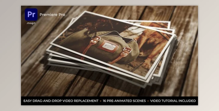 Download Instant Photo Stack - MOGRT for Premiere Pro (Videohive 33256811)