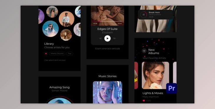 Download Podcast Music Instagram Stories for Premiere Pro (Videohive 33239288)