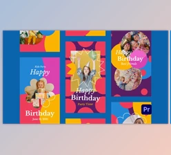 Download Kids Birthday Party Instagram Stories for Premiere Pro (Videohive 33238158)