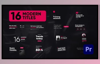 Download <span class='badge badge-warning'>Modern</span> Titles - MOGRT (Videohive 33237477)