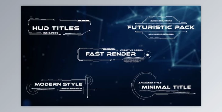 Download HUD Titles (Videohive 33222590) - PR Project