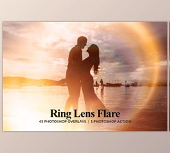 Download 43 Ring Lens Flare Overlays & Photoshop Action By walllow (JPG, ATN)