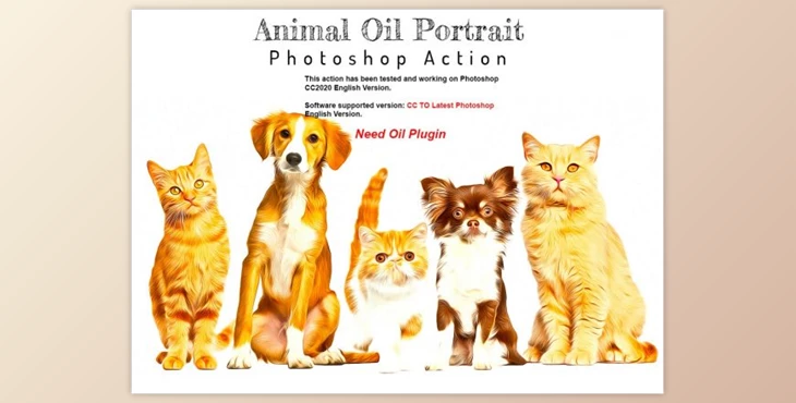 Download Animal Oil Portrait PS Action By Studio Retouch