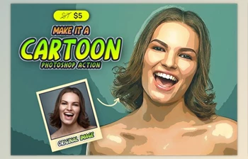 Download <span class='badge badge-warning'>Make</span> It A Cartoon PSAction By U Design