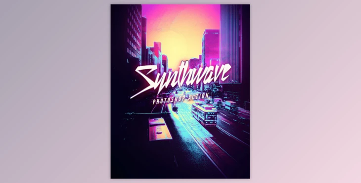 Download Synthwave Photoshop Action By styleWish (ATN)