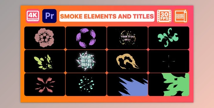 Download Smoke Pack 02 and Titles - Premiere Pro MOGRT (Videohive 33274160)