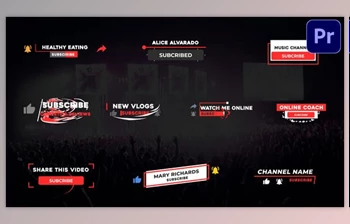 Download Subscribe Pack - Premiere Pro <span class='badge badge-warning'>MOGRT</span> (<span class='badge badge-warning'>Videohive</span> 33264303) - PR <span class='badge badge-warning'>Project</span>