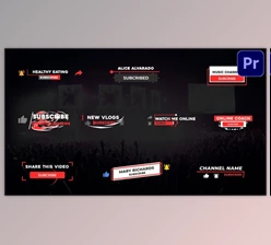 Download Subscribe Pack - Premiere Pro MOGRT (Videohive 33264303) - PR Project