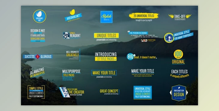 Download 27 Titles Pack (Videohive 18779484) - AE Project