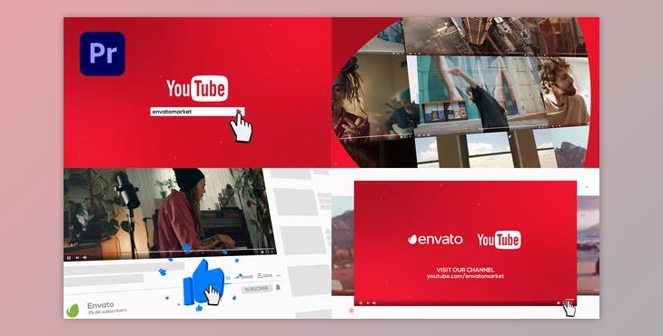 Download YouTube Promo for Premiere Pro (Videohive 33299234)