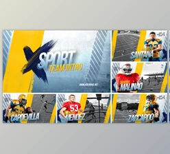 Download Sport Team Intro 3 - Player Profile (Videohive 32013340) - AE Project