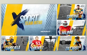 Download Sport Team Intro 3 - Player <span class='badge badge-warning'>Profile</span> (Videohive 32013340) - AE Project