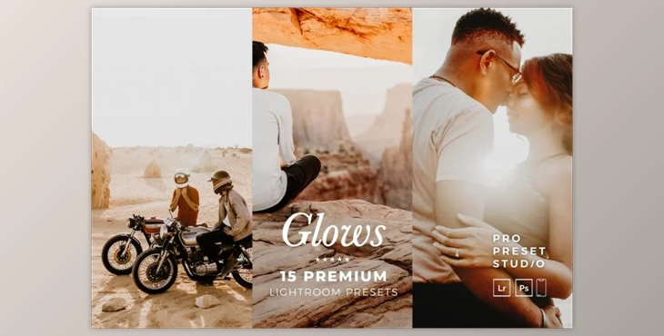 Download 15 Glows Presets for Lightroom By Pro Preset Studio