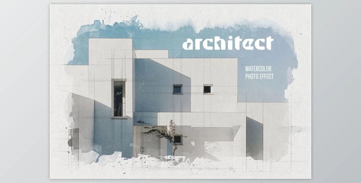 Download Architect Watercolor Photo Effect By Design Squad