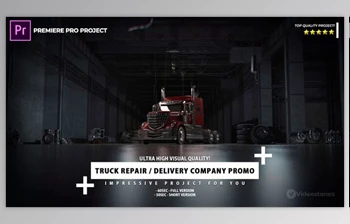 Download Delivery Company and Truck <span class='badge badge-warning'>Repair</span> Promo Premiere Pro Project (Videohive 33274253)