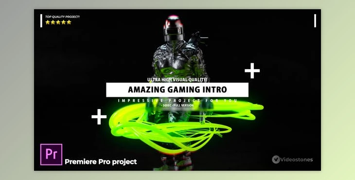 Download Gaming Intro - Gamer channel opener Premiere Pro project (Videohive 33268238) - PR Project