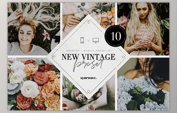 Download New Vintage Lightroom Preset <span class='badge badge-warning'>Bundle</span> By SYNCWAVE (Mob, Desk)