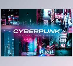 Download 6 Cyberpunk Lightroom Presets By CVR Presets (Mob, Desk)