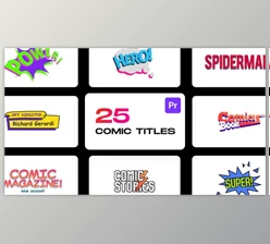 Download Comic Titles for Premiere Pro (Videohive 33323622)