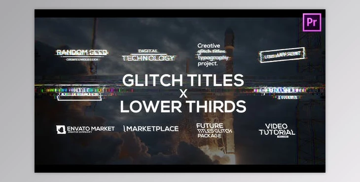Download Glitch Titles X Lower Thirds Pack for Premiere Pro (Videohive 33322154)