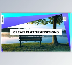 Download Clean Flat Transitions - MOGRT (Videohive 33308522)