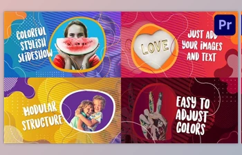 Download Colorful Stylish Slideshow - <span class='badge badge-warning'>Premiere</span> <span class='badge badge-warning'>Pro</span> MOGRT (Videohive 33307397)