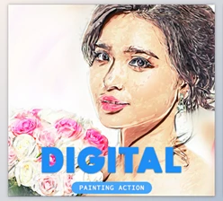 Download Digital Painting Photoshop Action By MS-Creation (ATN)