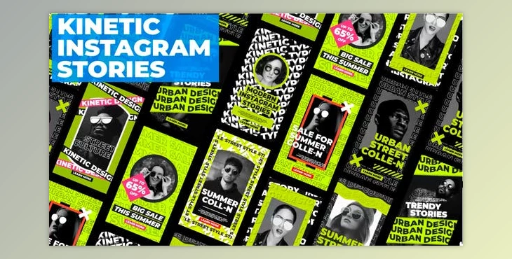 Download Kinetic Instagram Stories V2 (Videohive 33350068) - PR Project