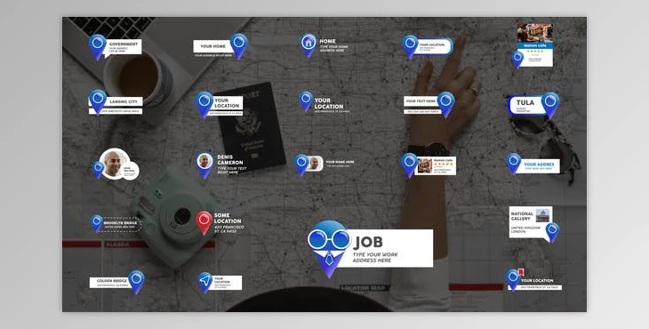 Download Location Pin Titles - Premiere Pro MOGRT (Videohive 33342789) - PR Project