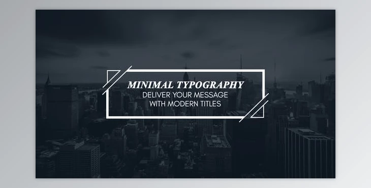 Download Minimal Motion Typography - for Premiere Pro (Videohive 23759620)