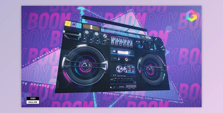 Download Boombox Audio Visualizer (Videohive 33336801) - AE Project