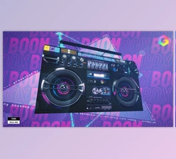 Download Boombox Audio Visualizer (Videohive 33336801) - AE Project