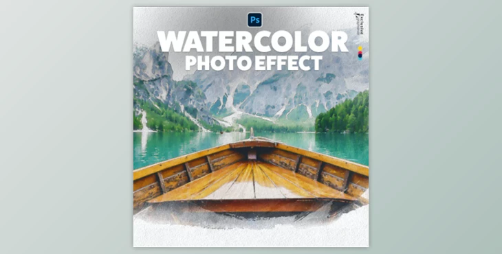 Download Watercolor Photo Effect By InfoLabMENA (PSD)