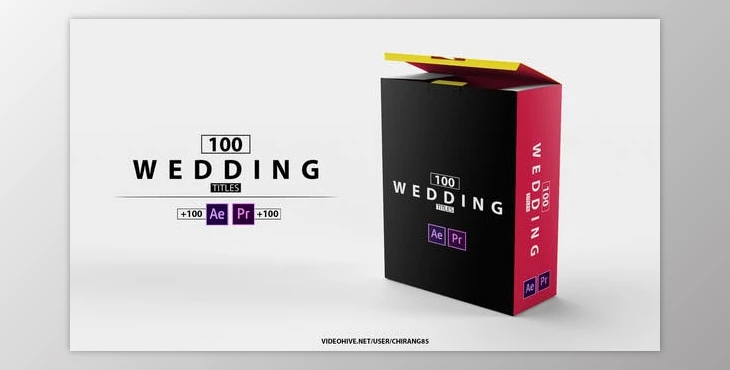 Download 100 Wedding Titles of Love (Videohive 22563712) - AE Project
