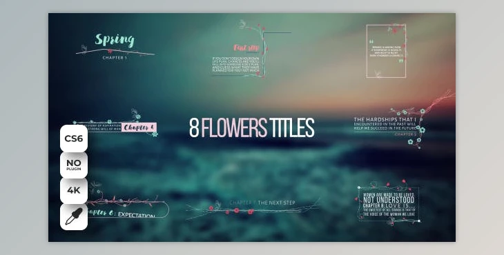 Download Wedding Titles Flowers (Videohive 17839318) - AE Project