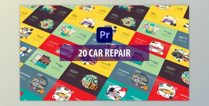 Download Car Repair Animation - Premiere Pro MOGRT (Videohive 33373137) - PR Project