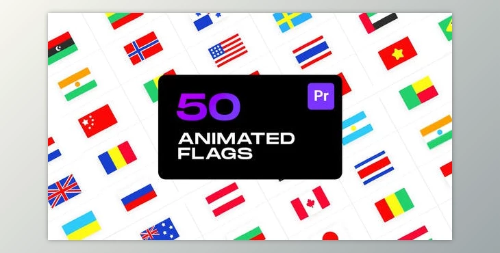 Download Animated Flags for Premiere Pro (Videohive 33361980)