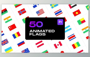 Download Animated Flags for <span class='badge badge-warning'>Premiere</span> Pro (<span class='badge badge-warning'>Videohive</span> 33361980)