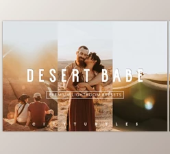 Download DESERT BABE Outdoor Portrait Presets By CityTurtles (LRTEMPLATE, DNG, XMP, PDF)
