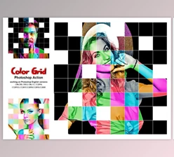 Download Color Grid Photoshop Action By Studio Retouch (ATN)