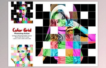 Download Color Grid Photoshop Action By <span class='badge badge-warning'>Studio</span> Retouch (ATN)