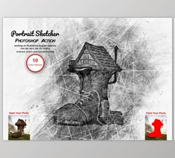 Download Portrait Sketcher Photoshop Action By Studio Retouch