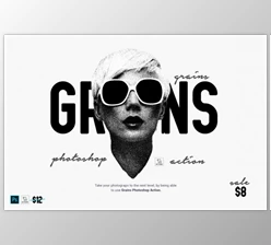 Download Grains Photoshop Action By ScaryClown
