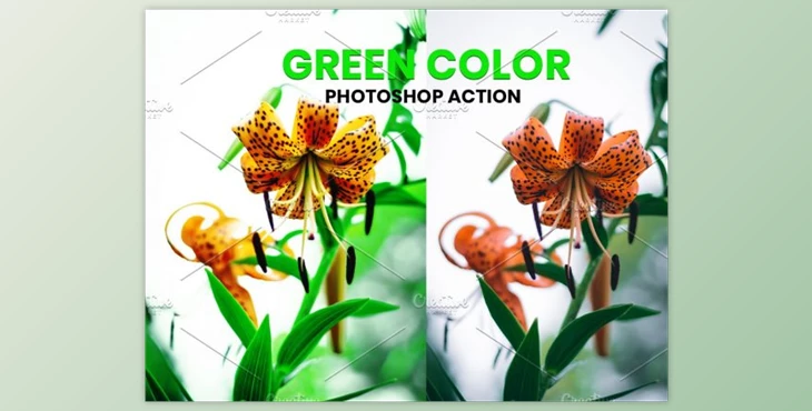 Download Green Color Photoshop Action By MRI STUDIO