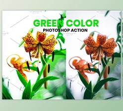 Download Green Color Photoshop Action By MRI STUDIO