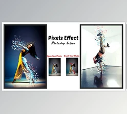 Download Pixels Effect Photoshop Action By Studio Retouch