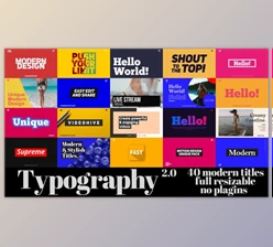 Download Animated Typography Titles (Videohive 23870245) - AE Project