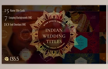 Download Indian Wedding <span class='badge badge-warning'>Titles</span> (<span class='badge badge-warning'>Videohive</span> 33066361) - AE Project