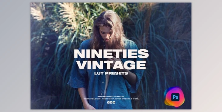 Download 90’s Vintage LUT Presets Photoshop By TONE SUPPLIES