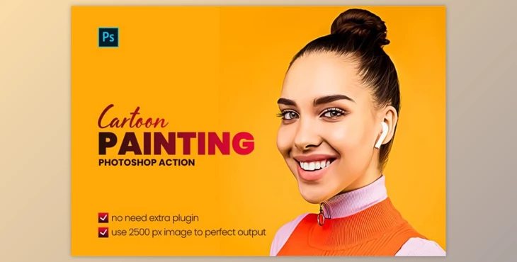 Download Cartoon Painting Photoshop Action By Effect-Hub